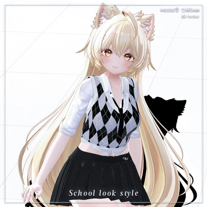 [無料配布] School look style / スクールルック