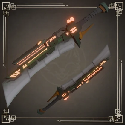 Caiman Rail-Slasher - [ カイマン刃 ] - 【VRChat想定 / Emission対応】