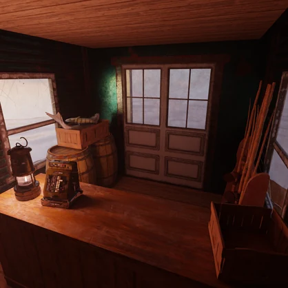 【Blender】漂泊の釣り小屋 - Floating Fisherman's Hut -