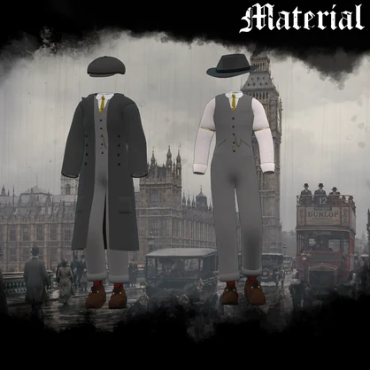 ～The Ashen Razors 1910～ 20th worker suit set [19 avater supported]
