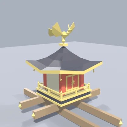 【低ポリ】夏祭りセット 15点 VRChatワールド向け｜和風・縁日・屋台・提灯