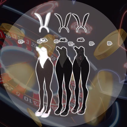 【SIUSIU専用】モノトゥーンバニー【VRChat 向け】