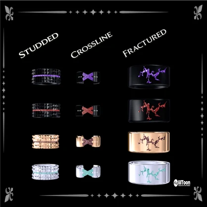 LUNEXIA VOID – Ring Set (4 Types) 近日新色多数追加