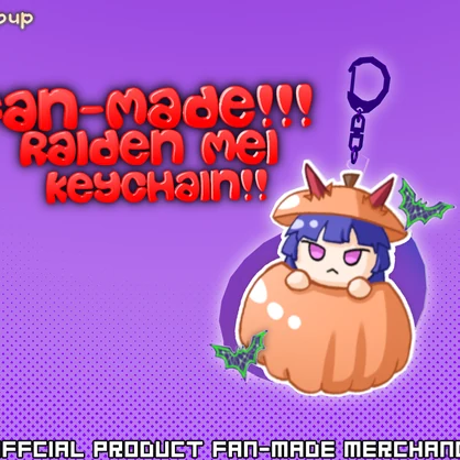 Raiden Mei pumpkin Keychain