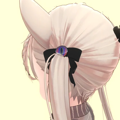 【VRChat想定】Dragon Eye Ribbon 【アクセサリー】