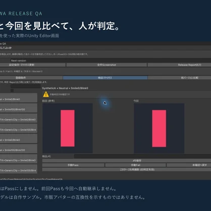 複数アバター対応商品の更新前チェック｜一括撮影・Pass/Fail記録｜Release QA【VRChat】