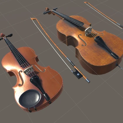 ヴァイオリン 3Dモデル