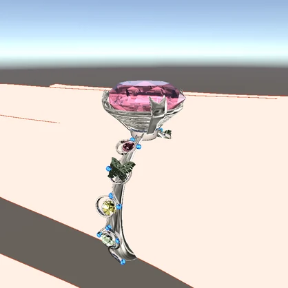 【VRChat想定】ダイヤモンドリング -【無料】