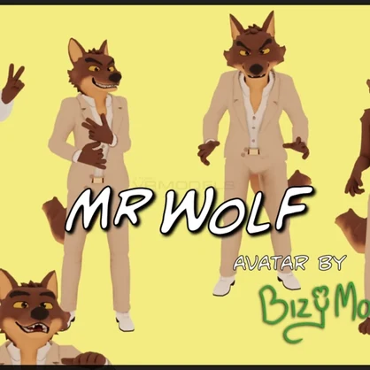 Mr Wolf VRChat Avatar