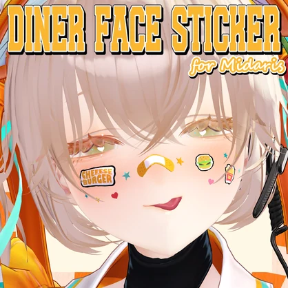 FREE # DINER FACE STICKER for Midaris ⊿