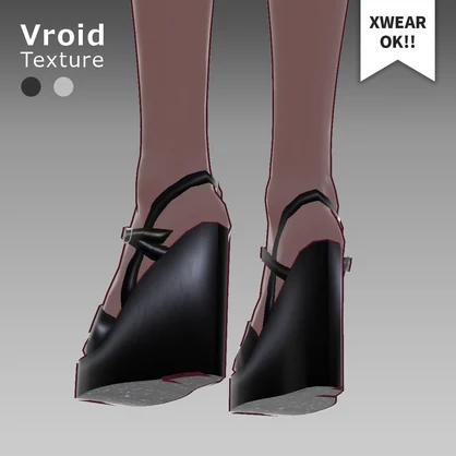 VRoid [ XWear 対応 ] ウェッジソールサンダル