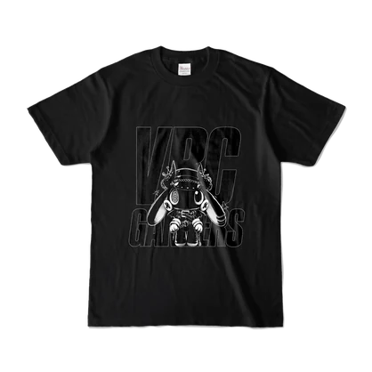 VRCゲーマーズ ロゴ&ぽっぷちゃん黒Tシャツ