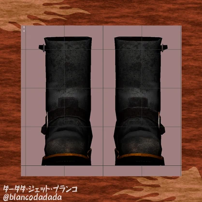 汚れたエンジニアブーツ