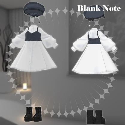 【14アバター対応衣装】Blank Note【PB・MA設定済】