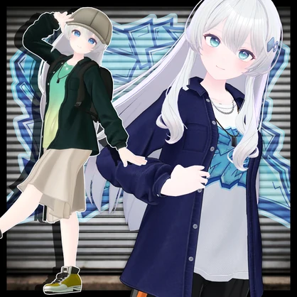 👟路地裏オフビート【19アバター対応】【YMファンメイド】