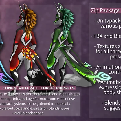 Kuda's Jex - Model and VRC Avatar pack