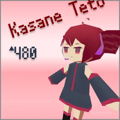 【Free,無料/3Dモデル】lowpoly TETO 重音テト