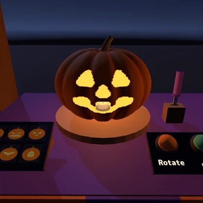 Jack-o'-Lantern Workshop | VRChat Carving & Decoration Prefabs