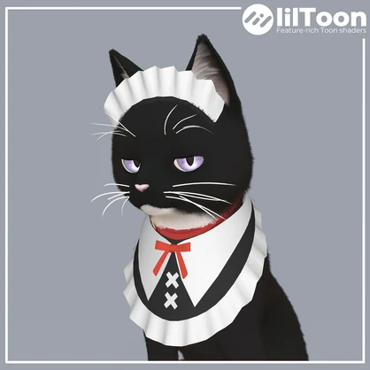 【にゃにゃまる対応】ねこメイド衣装ver1.3