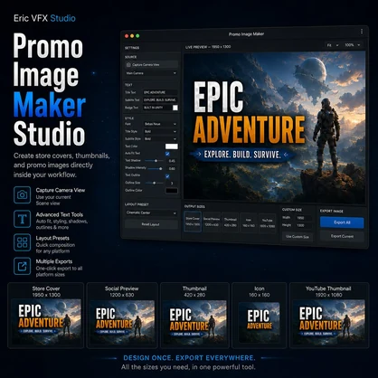 Unity Promo Image Maker Studio