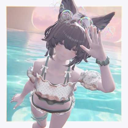 しゃぼん玉ヘイロー / Bubble Halo【VRChat】