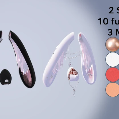 ステラ―ロップバニーセット=Stella Lop Bunny Ear&Tail Set=