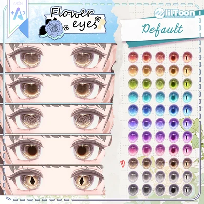 【28アバター】❄️Frozen Flower Eyes Texture🏵️