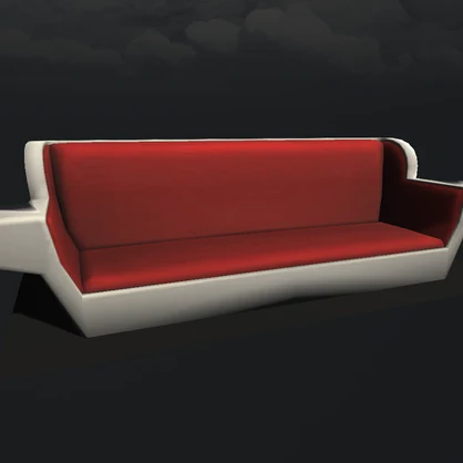 Red sofa