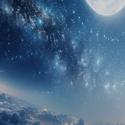 【ワールド・環境】雲上 奇跡の夜 SKYBOXマテリアル