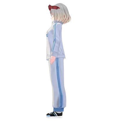 【VRoid正式版】ラ・アルビセレステカジュアル La Albiceleste Casual Roid Studio Outfit | Customitem| Sporty Outfit| Argentina Set Outfit|Vtuber Outfit | Virtual Fashion| Virtual Youtuber| Sport Outfit