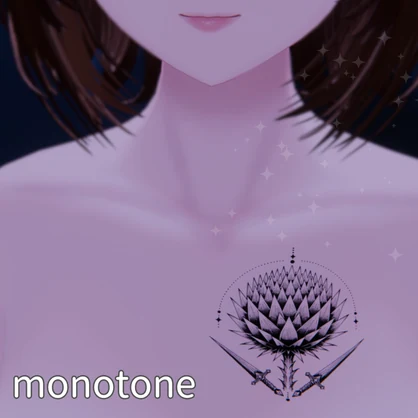 【汎用/VRC想定】アザミつるぎ -Thistle & Sword- ｜タトゥー Tattoo｜