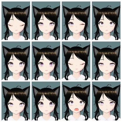 ​【VRM / VRChat】Neko Girl Avatar - AKZLab Studio 【ねこ娘】