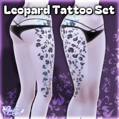 Leopard Tattoo Set