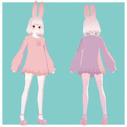 【VRoid VRMアバター】わんぱく人外娘アバター第伍拾伍弾　うさぎ娘