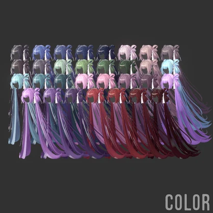 Ribbon Tail Hair