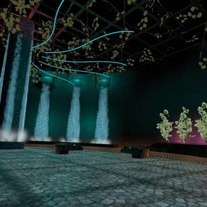 Avatar World for VRChat Platform in Space