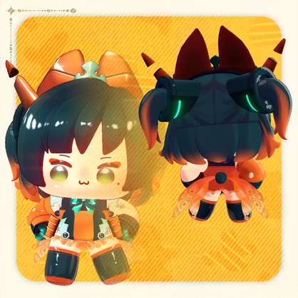 【Original3Dモデル】 炘炎少主アイドル衣装🧡Sinyanidol｜ しんぬい