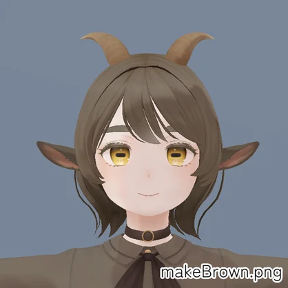 【無料/FREE】【山羊のメア -Goat Mea-専用】白抜きまつげテクスチャ+おまけ付き