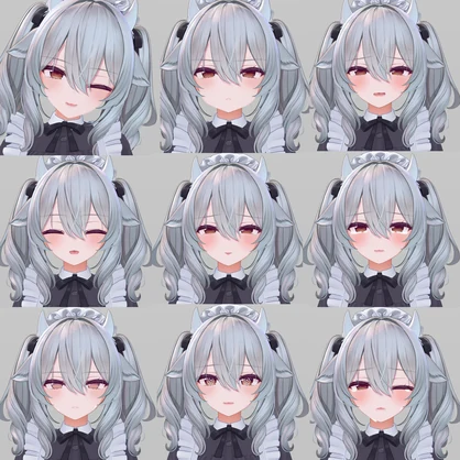 【無料版あり】ミルティナ/Milltina Face Animation Pack/92 Expressions