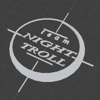 Team Night Troll ロゴバッジ[fbx]