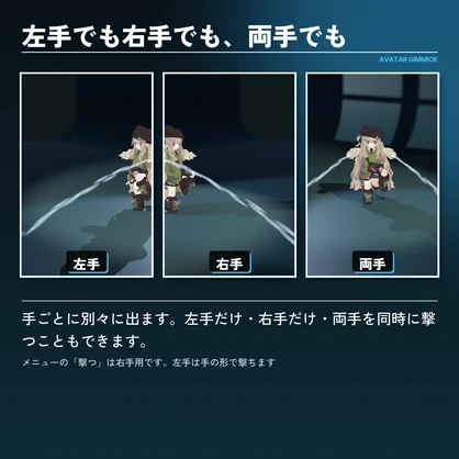 【VRChat対応】指から水鉄砲が撃てるアバターギミック（8色・Quest対応）【発売セール中】