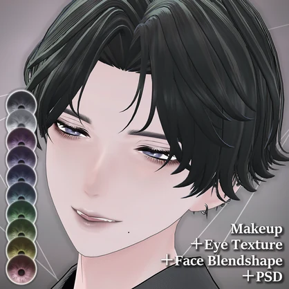 【Suzuya/紗夜】Dusk Mauve Makeup&Eye Texture&Face Blendshape