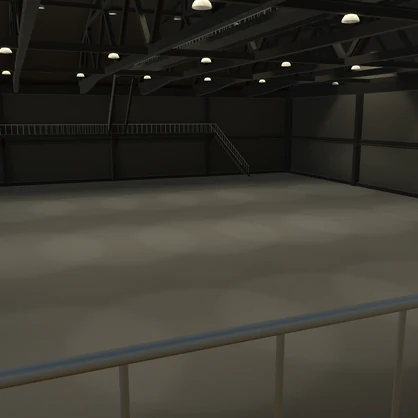 航空機向け大型格納庫　【VRC想定3Dモデル】