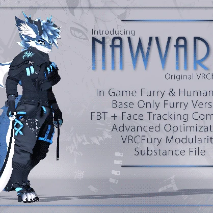 Nawvaro - A Hybrid VRChat Avatar (PC + FT)