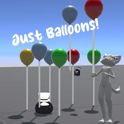(Just)Balloons! (ただ)風船 v1.3 Balloon VRChat prefab for worlds!