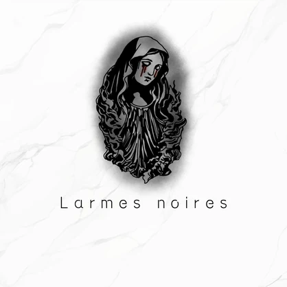 free tattoo『Larmes noires』