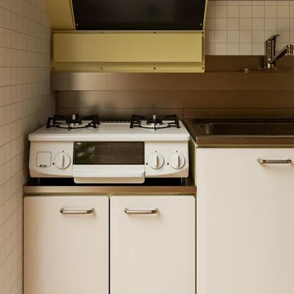 ガスコンロ【3Dモデル】gas stove