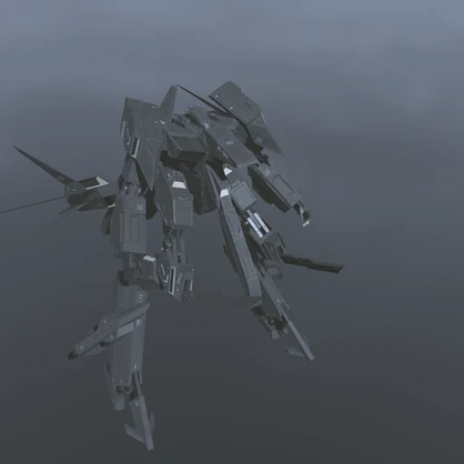 【VRChat想定】逆関節可変機 TAF-03 RaySter（Transfrom Aircraft Fighter）【飛行可能3Dモデル】