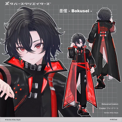 Vertex Kiku Style - VRChat Men's Clothing / CP39