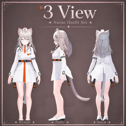 Nurse Outfit Set for SHINANO - エモートパレット